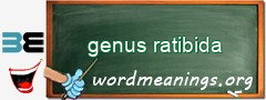 WordMeaning blackboard for genus ratibida